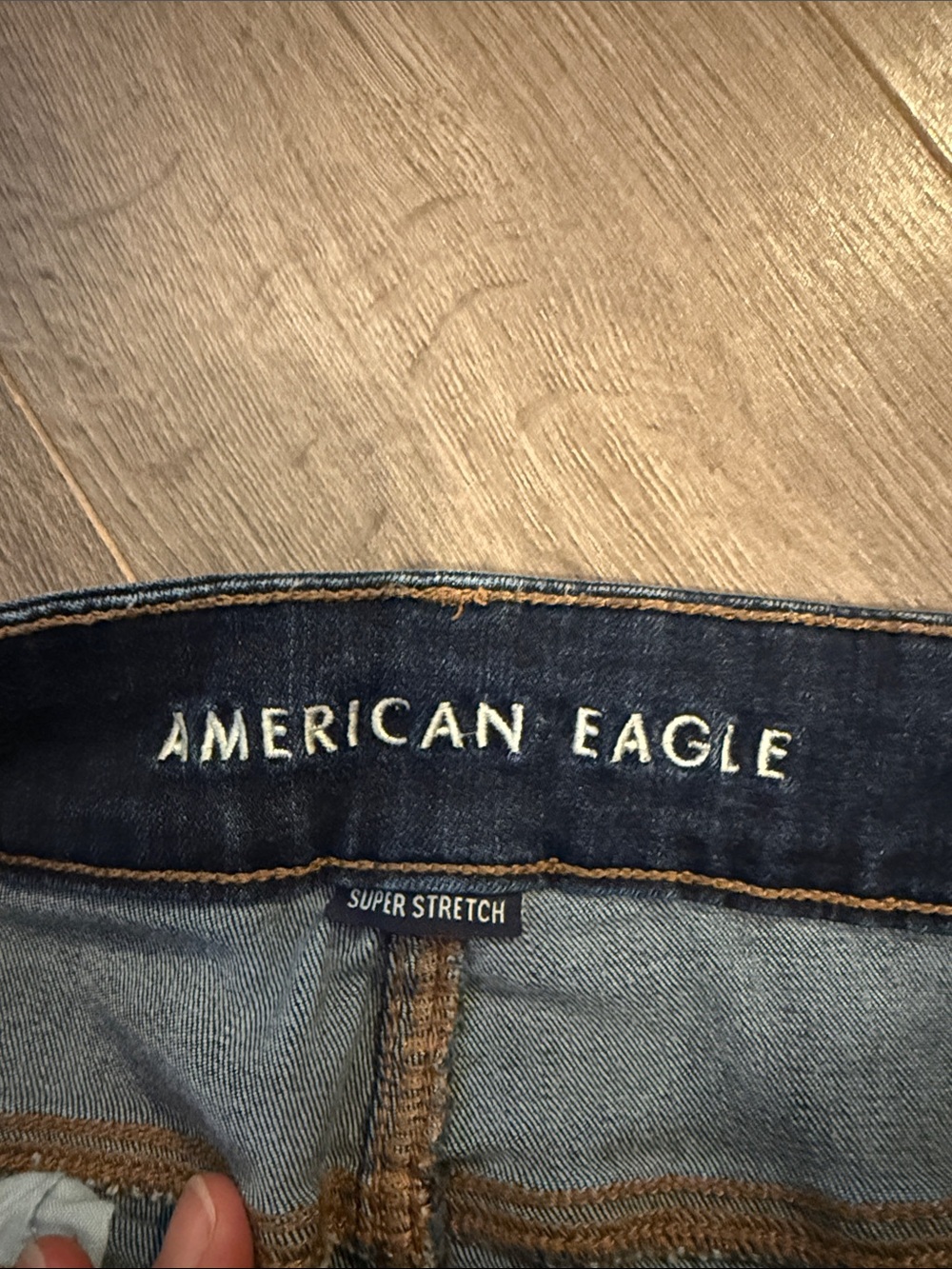 American Eagle Outfitters Dark Indigo Flare Jeans - Picture 2 of 6
